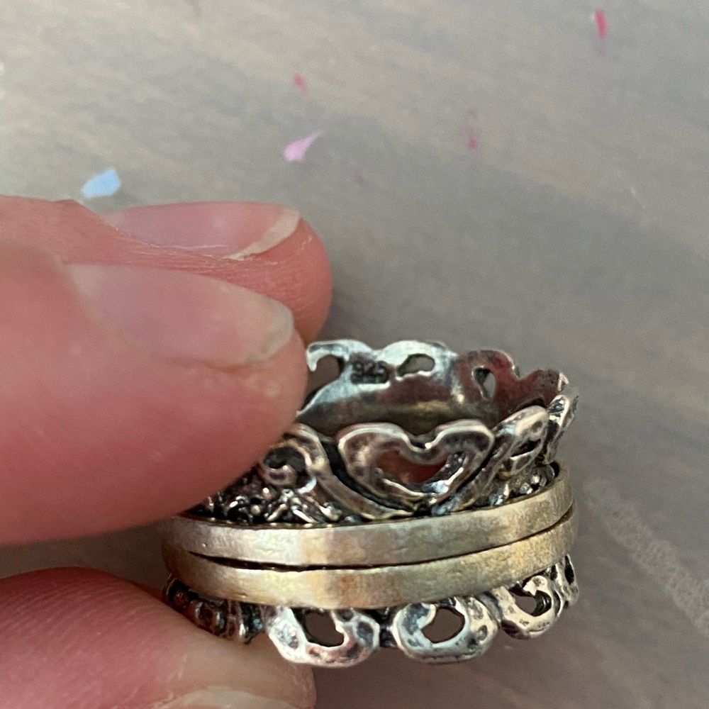 Sterling Silver Spinner Ring